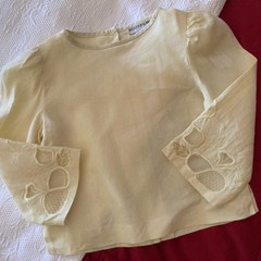 UMI Collections by Anne Crimmins Delicate Linen Vntge BlouSe ToP Sz 4 Hong Kong