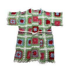 Handmade Crochet Sweater Granny Square Boho Vintage Americana Streetcore Preppy