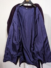Genny by Gianni Versace Purple Velvet Shawl Royal Edwardian Jacket Italy 42