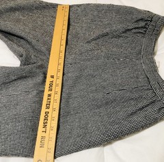 Vintage Joan Leslie Pants Womens 14 P Petite Wool Blend Micro Houndstooth