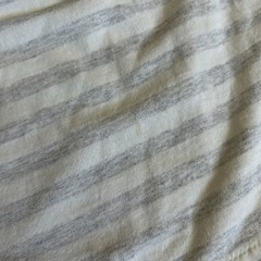 Made in U.S.A. UNLV TENNiS HEATHER ASH CREAM SLUBBY STRiPED SiNGLE STiTCH BELTON