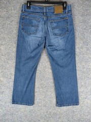Y2K Lauren Jeans Co Ralph Lauren Jeans Capris Womens Size 4 30×22 Med Wash Blue