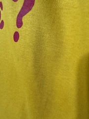 1970s USC Women’s Fitted Baby Tee Funny Yellow Red Women’s M/L Bust 38-42” Crop