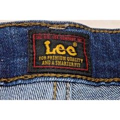 Vintage Lee Jeans Size 30 x 30 90s Blue Boot Cut Cotton Poly Blend Made Egypt