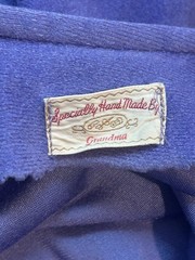Vtg Homemade Women’s Robe Housecoat Blue Fleece Long
