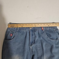 Vintage 90s JNCO Jeans Baggy Wide Leg Crown Graffiti Light Wash 31 Y2K Skater