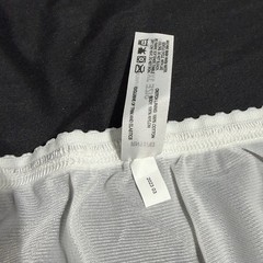 3 Pair Bali 26210 White 3XL / 10 Nylon Satin Full Cut Brief Panties High Waist