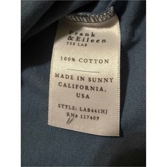 Frank and Eileen Nicole Henley Dress Dusty Blue Size XS 100% Cotton Midi EUC