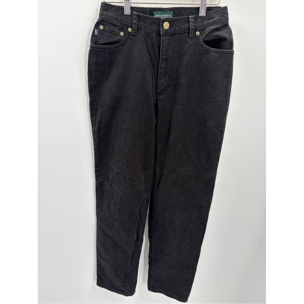 Vintage 90s Lauren Jeans Co Ralph Lauren Black High Rise Mom Jeans