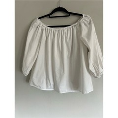 Anthropologie Holding Horses Off The Shoulder Balloon Sleeve Top Sz Small