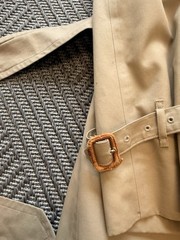 Rare Vintage 1980s Burberry’s Trench Coat Size 42 Long Beige