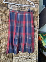 Vintage 60s Pendleton Skirt Nor Wool But Cotton Measurements In Photos