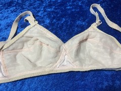 Vintage Bra 34c FAIR CONDITION See Pics Wireless Bralette Pink Nylon