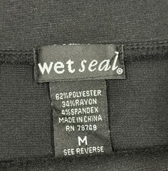 Vintage Y2K Wet Seal Black Bandage Micro Skirt Size Medium ✨🖤