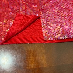Vintage 80s NiteLine Red Sequin sexy Dress Deadstock Sz 10 NOS party cocktail