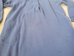 Vtg Eddie Bauer Nightgown Fleece Lined Womens Medium Blue USA Made