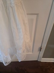 Vintage Western Collection Styles White Wedding Style Dress Petite W/ Belt NOS