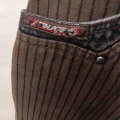 Blade Brand, Vintage Brown W/ black stripe, high waisted Western Wear Size 9