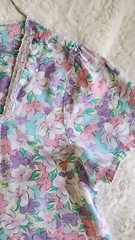 Vintage K-Mart PINK With Pearl Style Snap Closure House Coat Duster Nightgown L