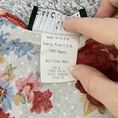 VTG Carole Little Dress Women’s 10 Floral Cottagecore Prairie Maxi Button Front