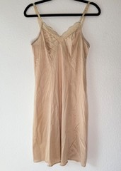Vintage Dress Slip, Nude Color, Women’s Size 32, Union Made in USA, Size 32 XS