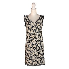 90s Newport News Floral Mini Shift Dress Women’s 12 Casual Coastal Chic Retro