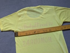 Lancer Vintage 70s 80s where the hell is Honduras yellow shirt womens size 36