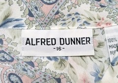 Vtg 70’s Alfred Dunner Blouse Collared With Ruffles Long Sleeve Paisley Sz 16
