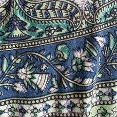 Vintage 1970’s Elephant, Donkey & Floral Cotton Block Print Sun Dress India S/M