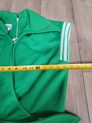 VTG’70s Melissa Lane Green White Nautical Wide Leg Jumpsuit Retro Mod Disco