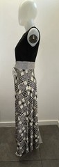 VTG 70s Dress Maxi Hostess Party Metallic SZ S Homemade ( SEE FLAWS