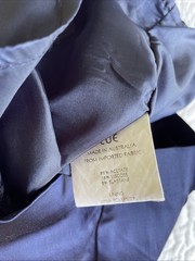 Vintage Y2K Cue size AU 8 XS Midnight Blue Satin Slip Dress Made in Australia