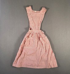 Vintage Fashion Seal Uniforms Dress Womens XS Red Candy Striper Sanforized Flare
