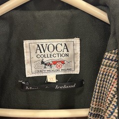 Vtg Avoca Collection Ireland Wool Trench Coat Green Oversized Women’s X-Large