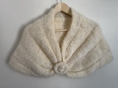 VINTAGE 50’S 60’S Stole Shawl Wrap Caplet HANDMADE Prom Wedding S/M/L