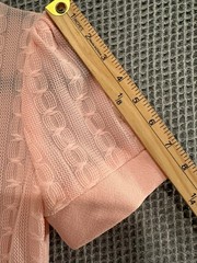 Vtg 70s Pink Maxi Dress Collared Shirt Waist Fit Coquette Pleats Sz 8 Fits XS/S