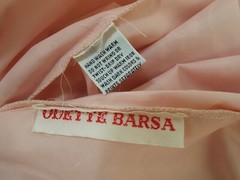 Vintage Odette Barsa Pink Nylon Lace Peignoir Set SMALL New Old Stock Tags Fancy