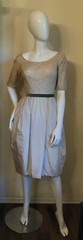 VINTAGE 1950’s Harry Keiser Lace Party Dress S