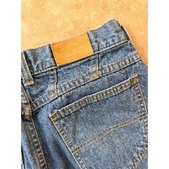 LL Bean Vintage High Waisted Mom Jeans Medium Wash Tapered Leg Made in USA 12 30