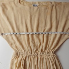 Vintage 50s Knit Teena Paige Women’s Dress Belted Short Sleeve Day Dress Medium