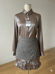 90s Vintage MOSCHINO COUTURE! Set Up Skirt Suit Italy Rare New with Tag