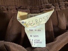 Vintage 90s Brown Melrose High Waisted Wide Leg Culottes Shorts size S USA Made