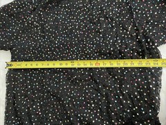 VTG 1980s SAKS FIFTH AVENUE Silk Blouson DRESS SEQUINS Beads Rouched Cuffs