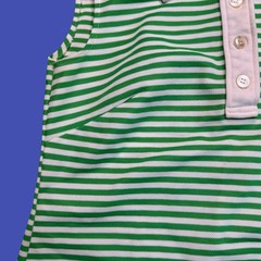 Vintage 70s JCPenney Knit Polo Large Green Dagger Collar Mod Disco Top Preppy
