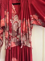 VTG 70s Mac Tac Of Paris Leonard Sunshine Balloon Sleeve Fairycore Boho Dress S