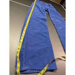 ZARA Corduroy Pants Women’s 24X30 Blue Wide Leg High Waist Retro Style Turkey