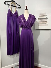 Rare Vintage Lily of France Nightgown and Peignoir Set Size Small