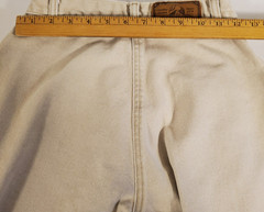 Vtg 80s Rockies Rocky Mountain Western High-waisted Bare Back Tan Jeans-Sz 27/5