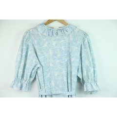 Vintage Robe Small Butterfly Ruffle Collar Feminine Cottagecore Fairy Granny