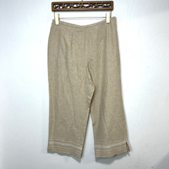 Vintage Norton McNaughton Petites Women’s Linen Cotton Blend Pants Size Large